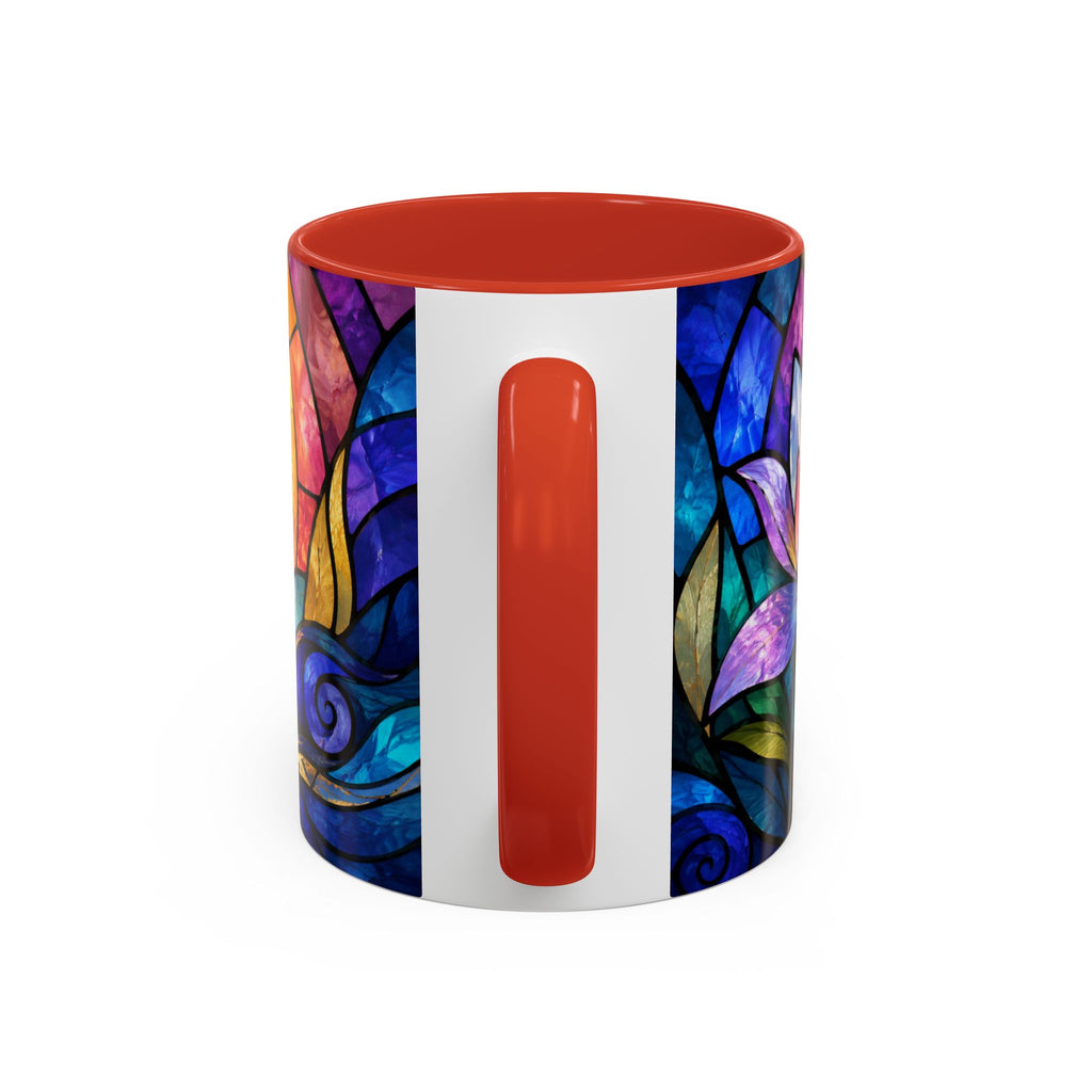 Matthew 11:28 Bible Verse Mug, Christian Coffee Cup, Come To Me All Who Are Weary Mug, Stained Glass Scripture Gift, Faith Prayer Mug