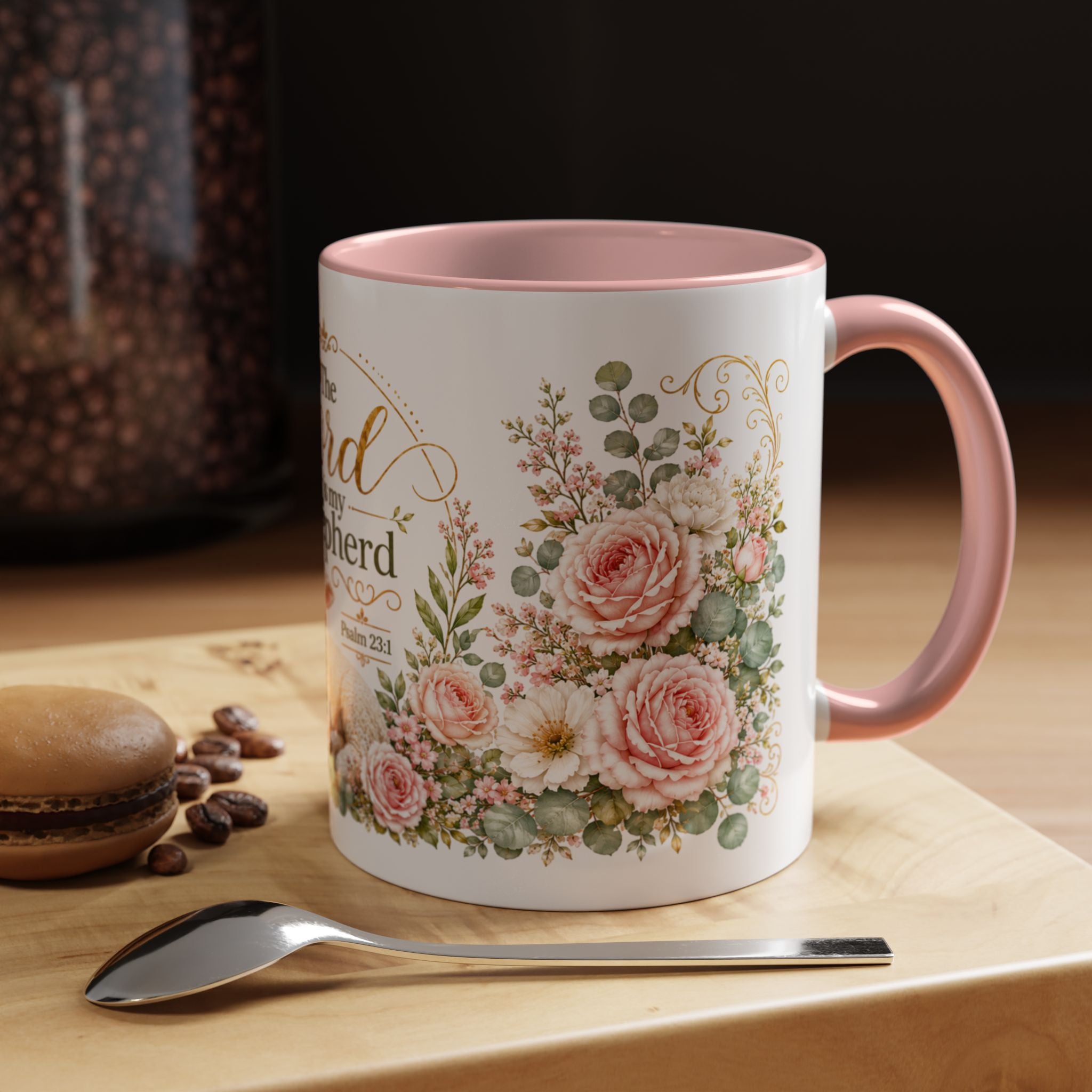 The Lord Is My Shepherd Mug, Psalm 23:1 Christian Coffee Cup, Lamb Bible Verse Mug, Faith Gift for Women Men, Religious Gift
