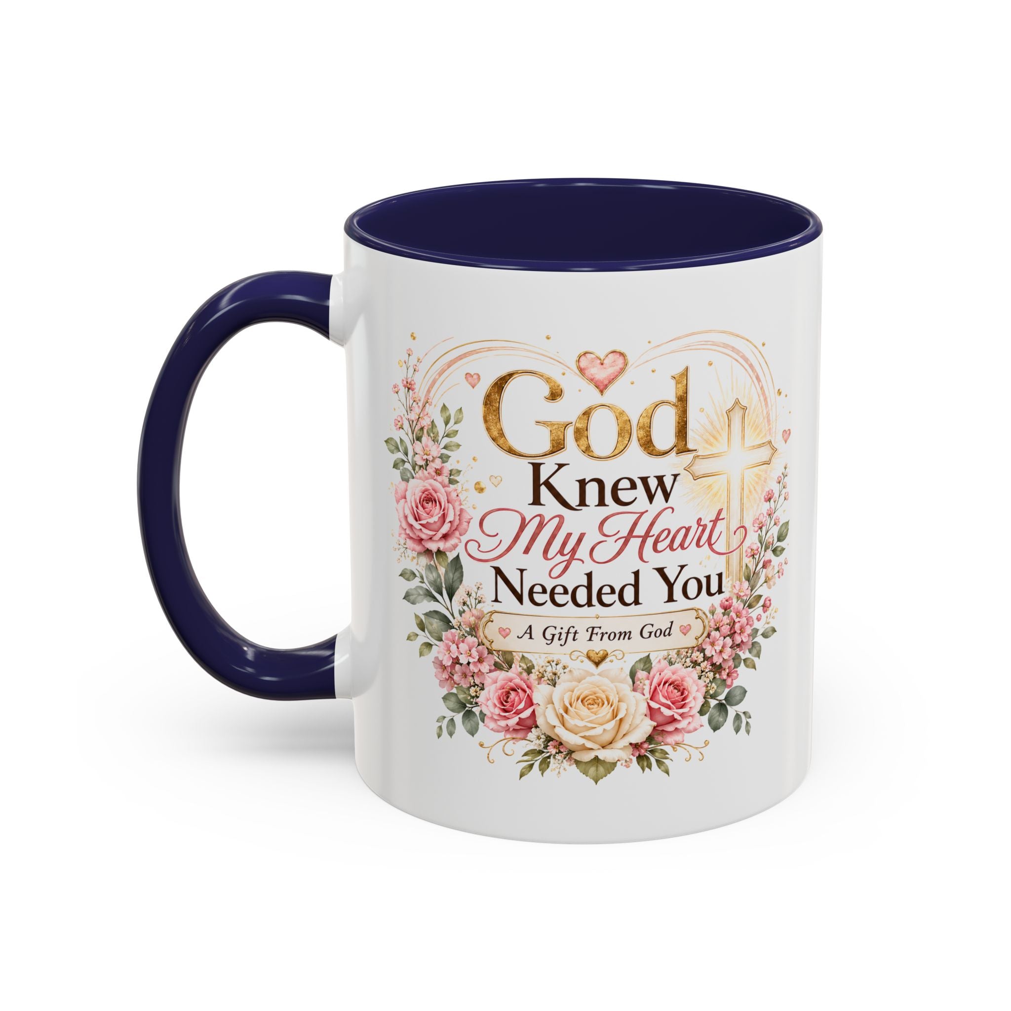God Knew My Heart Needed You Mug, Christian Love Gift, Romantic Bible Verse Coffee Cup, Gift for Wife Girlfriend Husband Boyfriend
