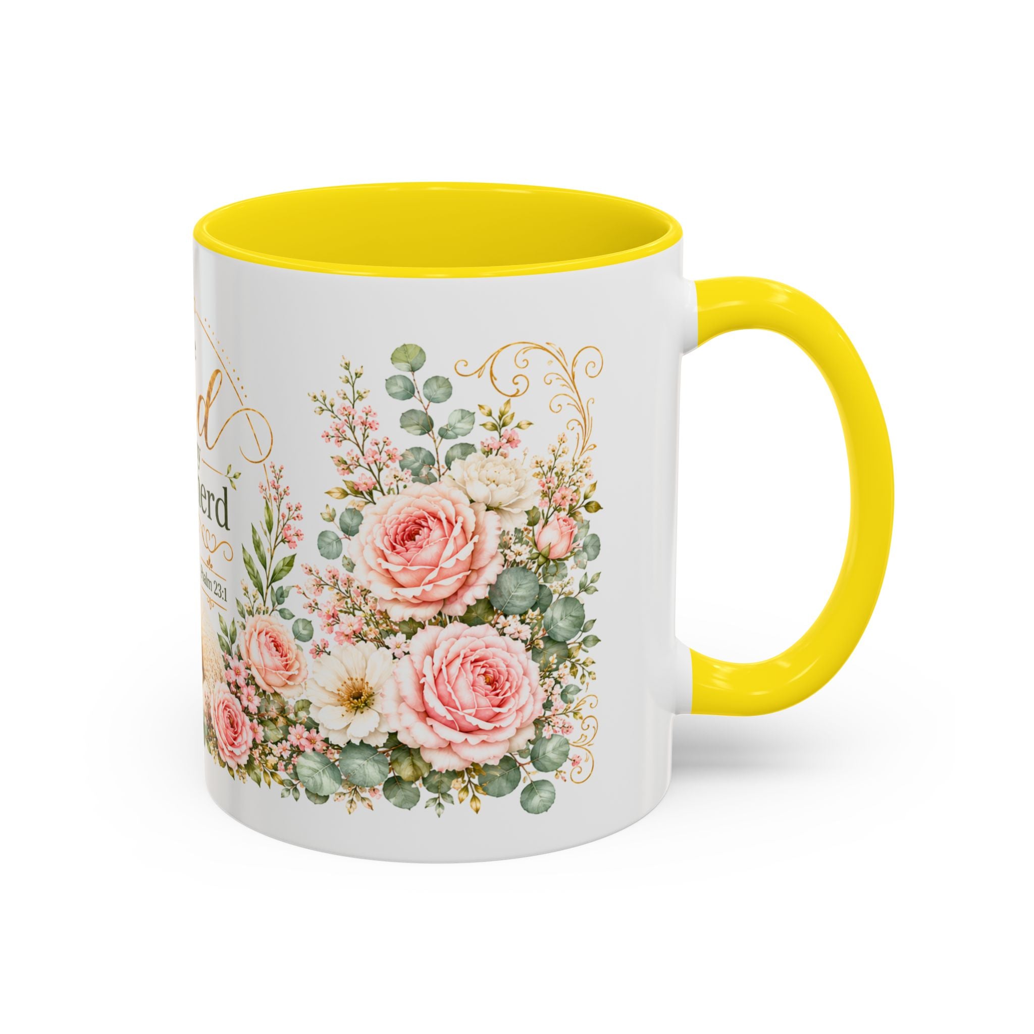 The Lord Is My Shepherd Mug, Psalm 23:1 Christian Coffee Cup, Lamb Bible Verse Mug, Faith Gift for Women Men, Religious Gift