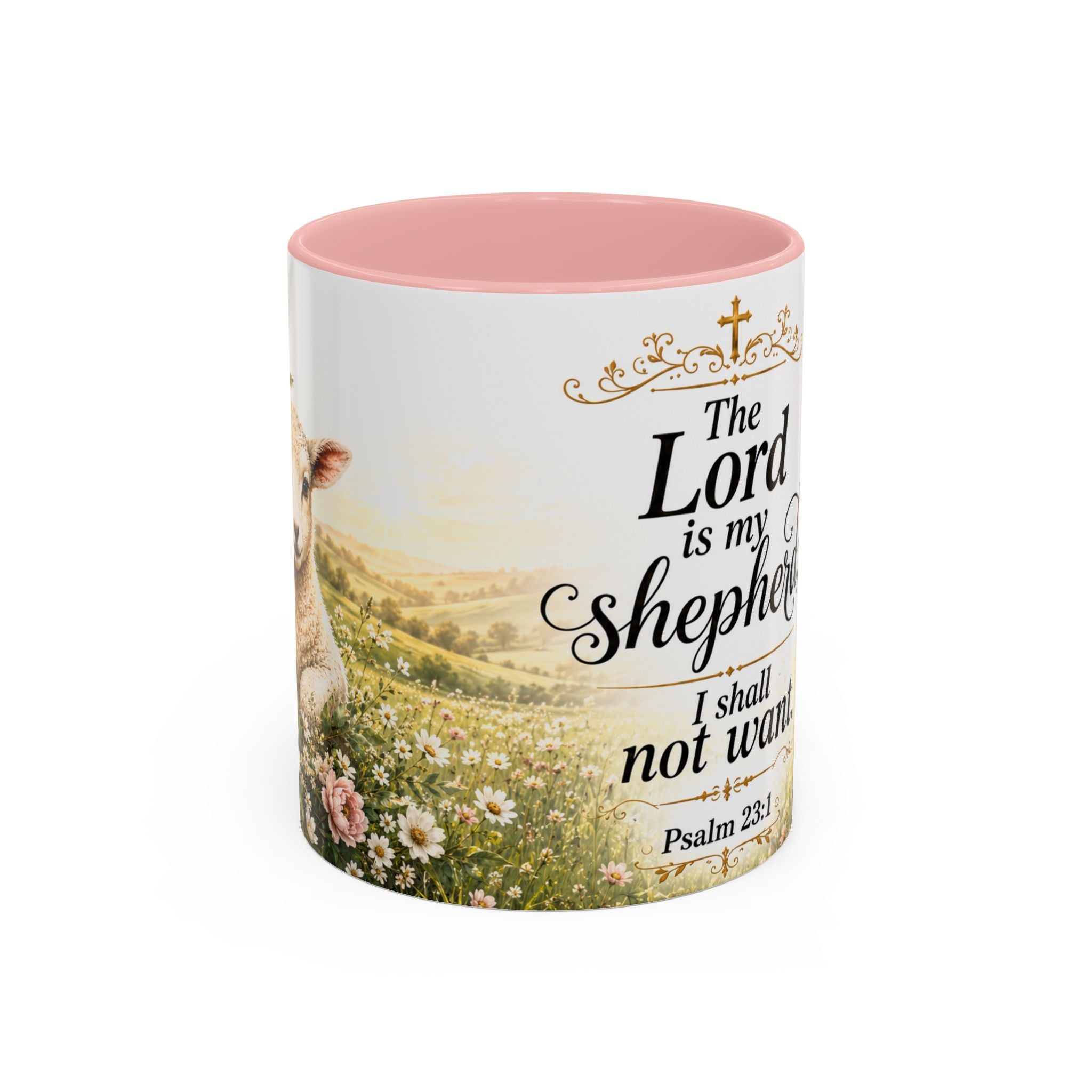 Innocence & Surrender to God Accent Coffee Mug | Religious Faith Scripture