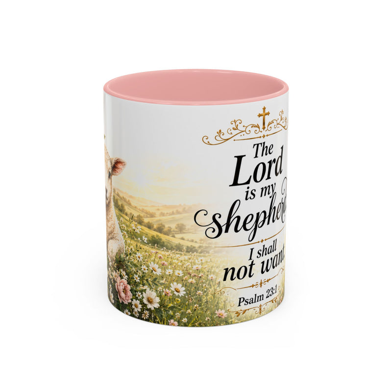 Innocence & Surrender to God Accent Coffee Mug | Religious Faith Scripture