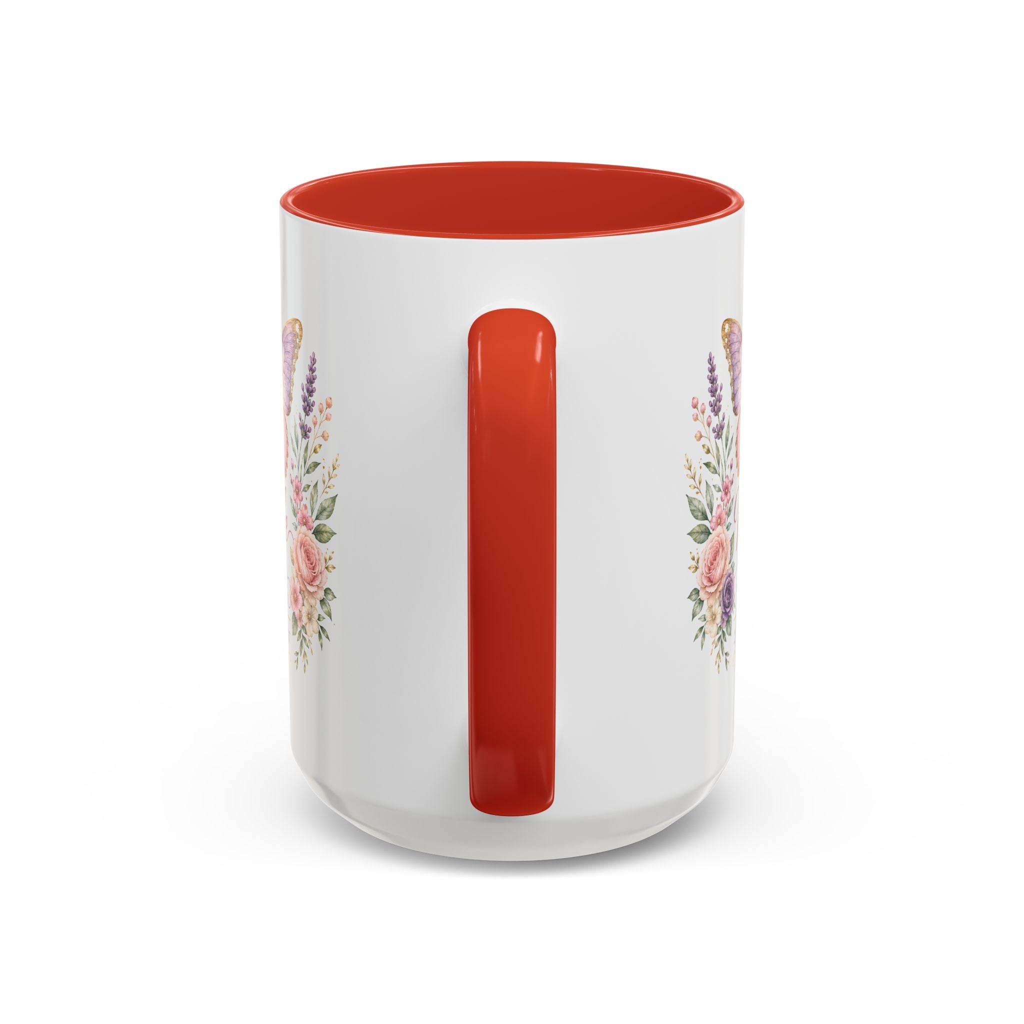 Biblical Butterfly Cup Accent Coffee Mug | Scripture Floral Ceramic