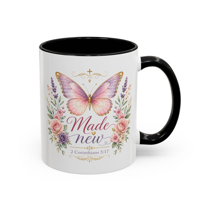 Butterfly Accent Coffee Mug | 11oz 15oz Ceramic