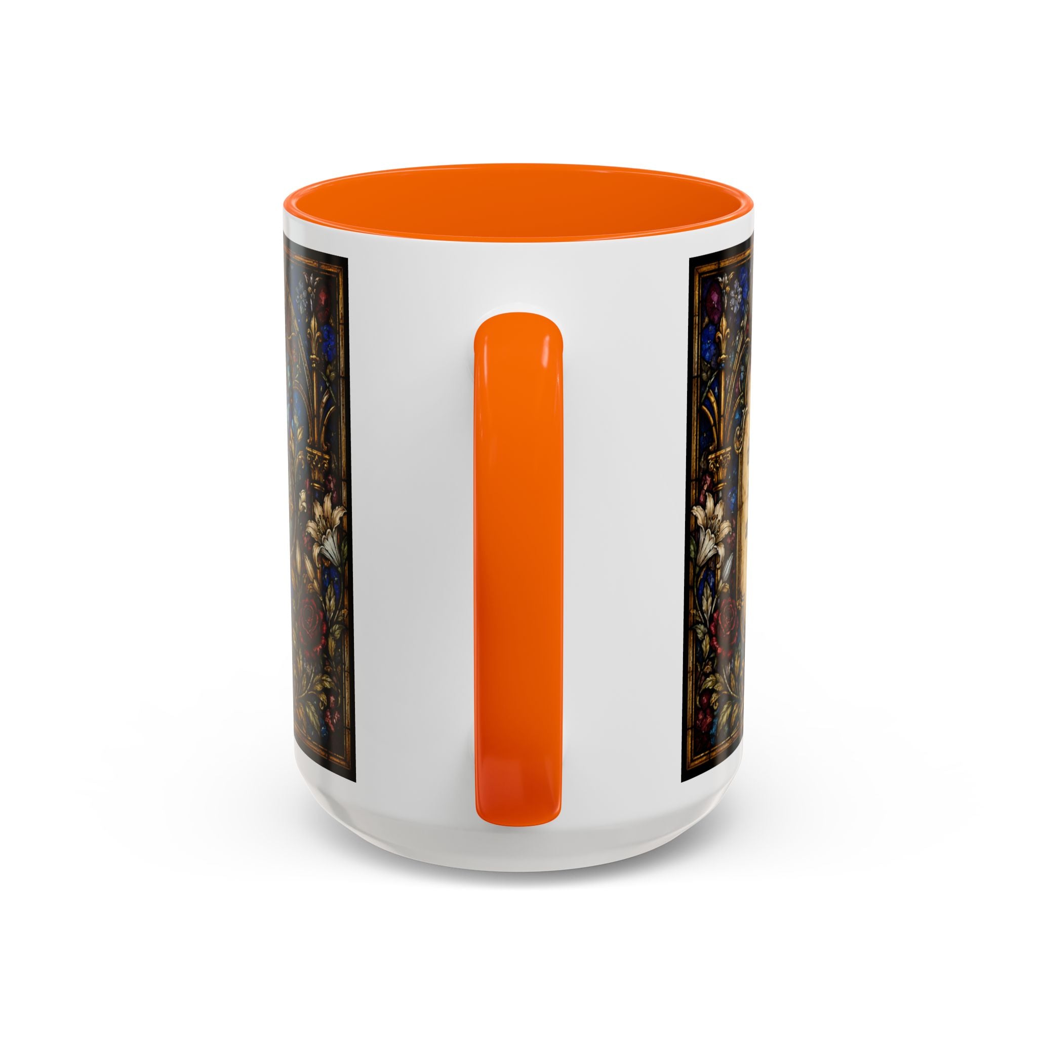 Sacred Heart Jesus Stained Glass Mug | Accent Coffee Mug