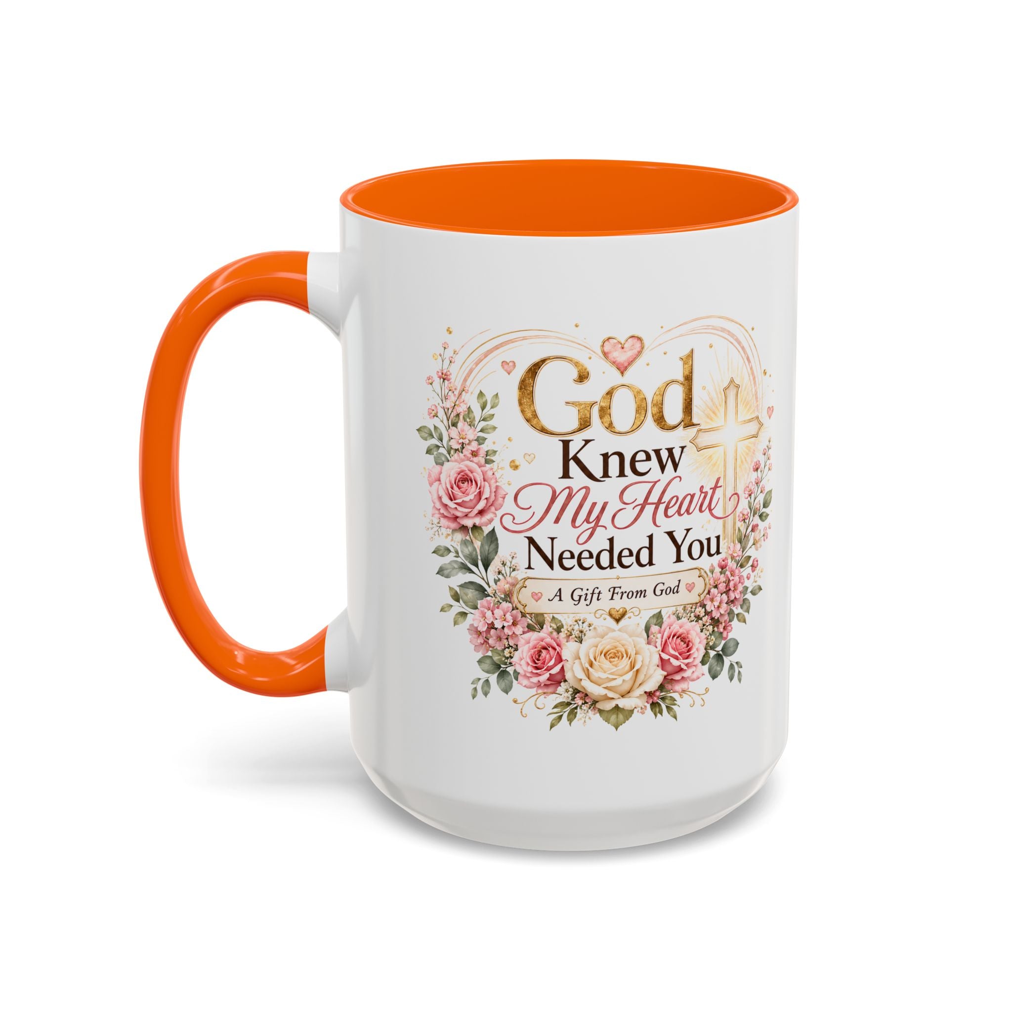 God Knew My Heart Needed You Mug, Christian Love Gift, Romantic Bible Verse Coffee Cup, Gift for Wife Girlfriend Husband Boyfriend