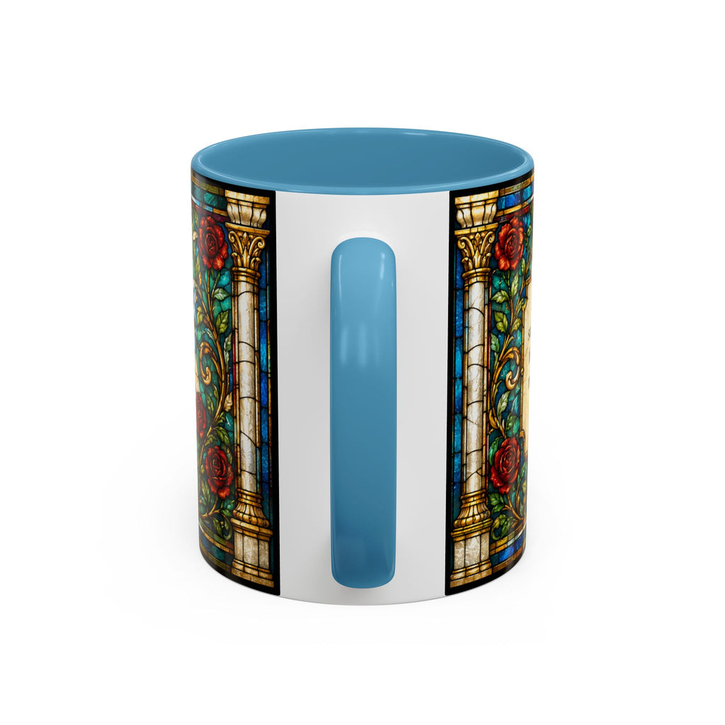 Sacred Heart Jesus Stained Glass Mug | Accent Coffee Mug 11oz 15oz