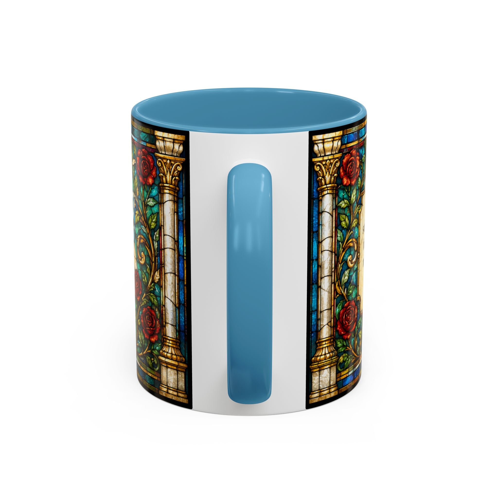 Sacred Heart Jesus Stained Glass Mug | Accent Coffee Mug 11oz 15oz