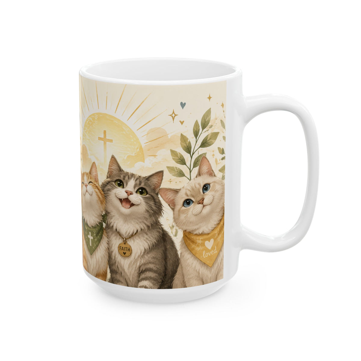 Christian Cat Mug, Blessed Day Coffee Cup, Psalm 118:24 Gift