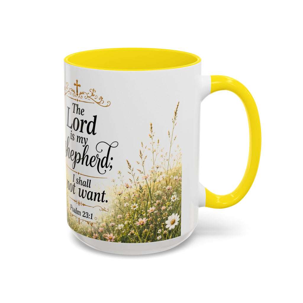 Innocence & Surrender to God Accent Coffee Mug | Religious Faith Scripture
