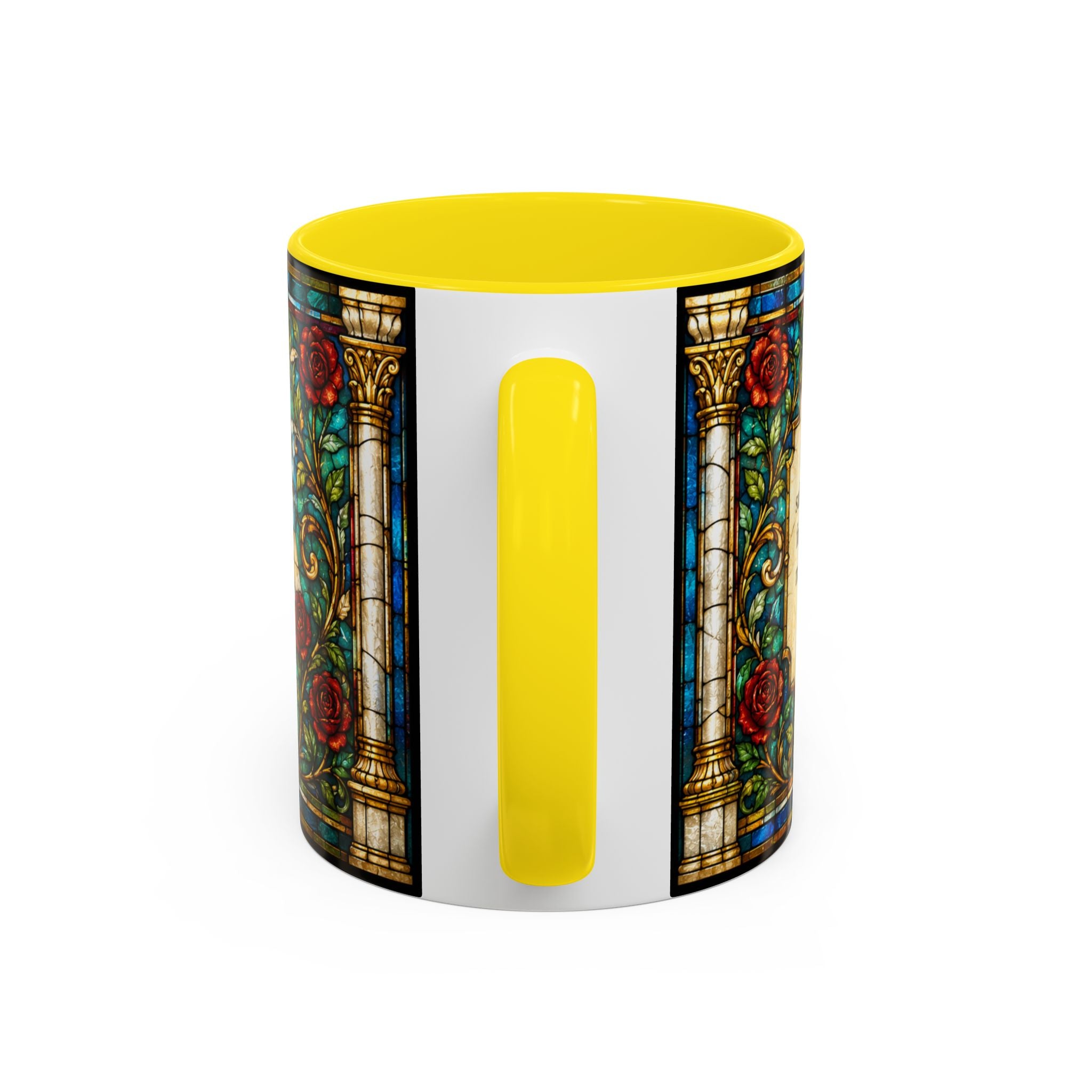 Sacred Heart Jesus Stained Glass Mug | Accent Coffee Mug 11oz 15oz