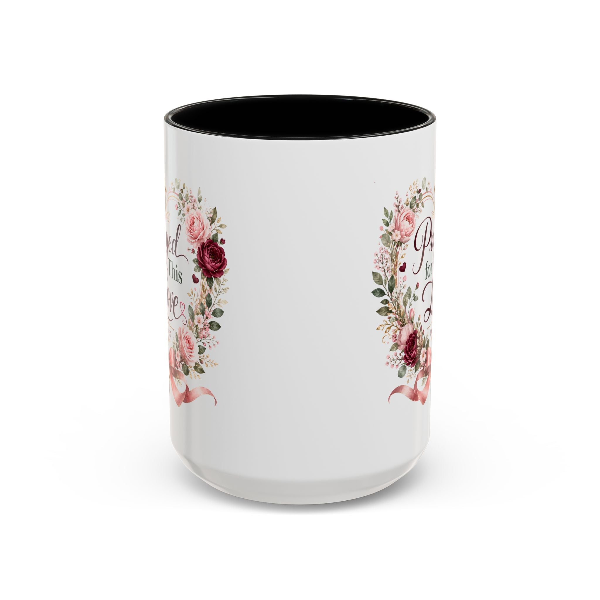 Prayed for This Love Mug, Christian Gift for Wife or Girlfriend, Romantic Bible Verse Mug, James 1:17 Floral Love Coffee Cup