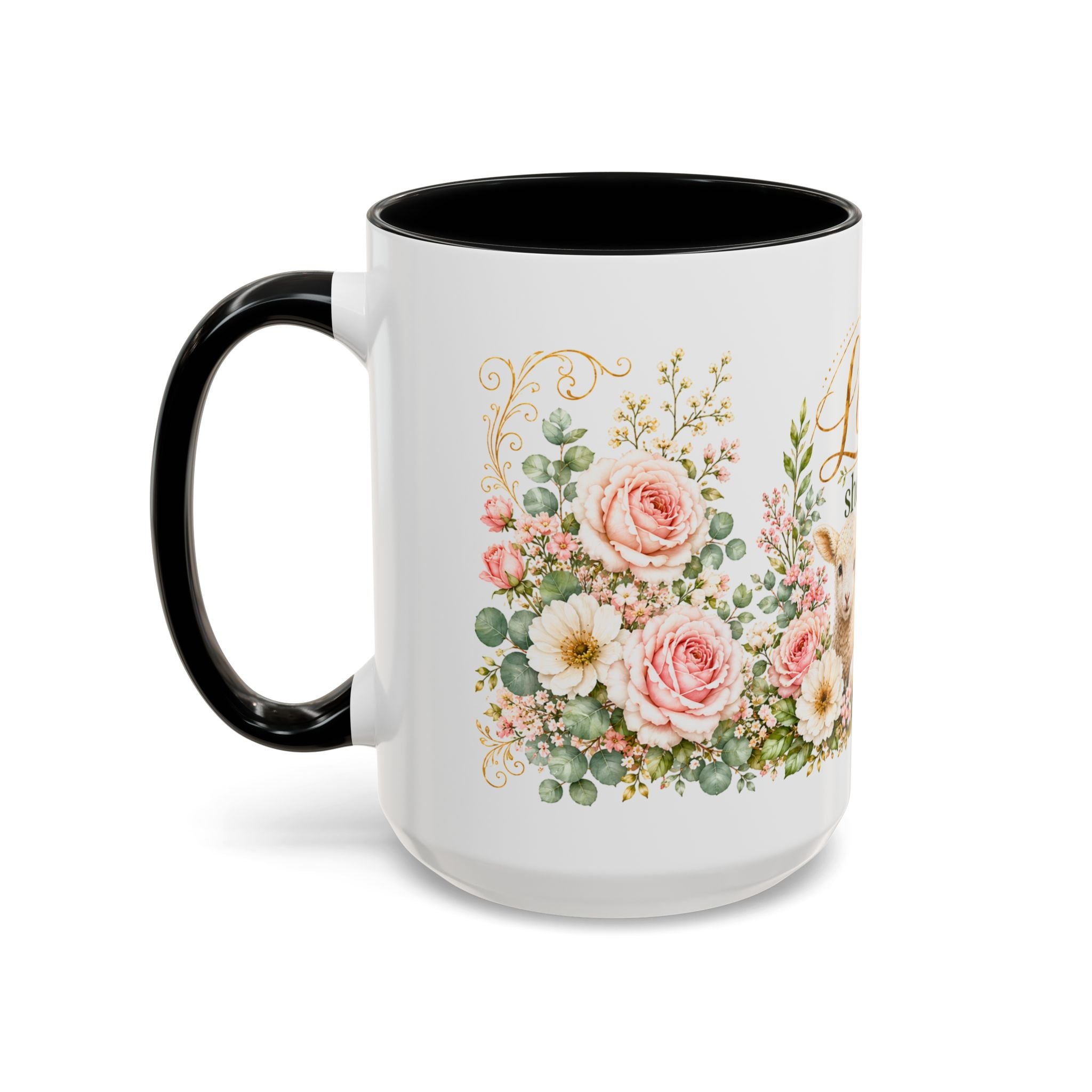 The Lord Is My Shepherd Mug, Psalm 23:1 Christian Coffee Cup, Lamb Bible Verse Mug, Faith Gift for Women Men, Religious Gift