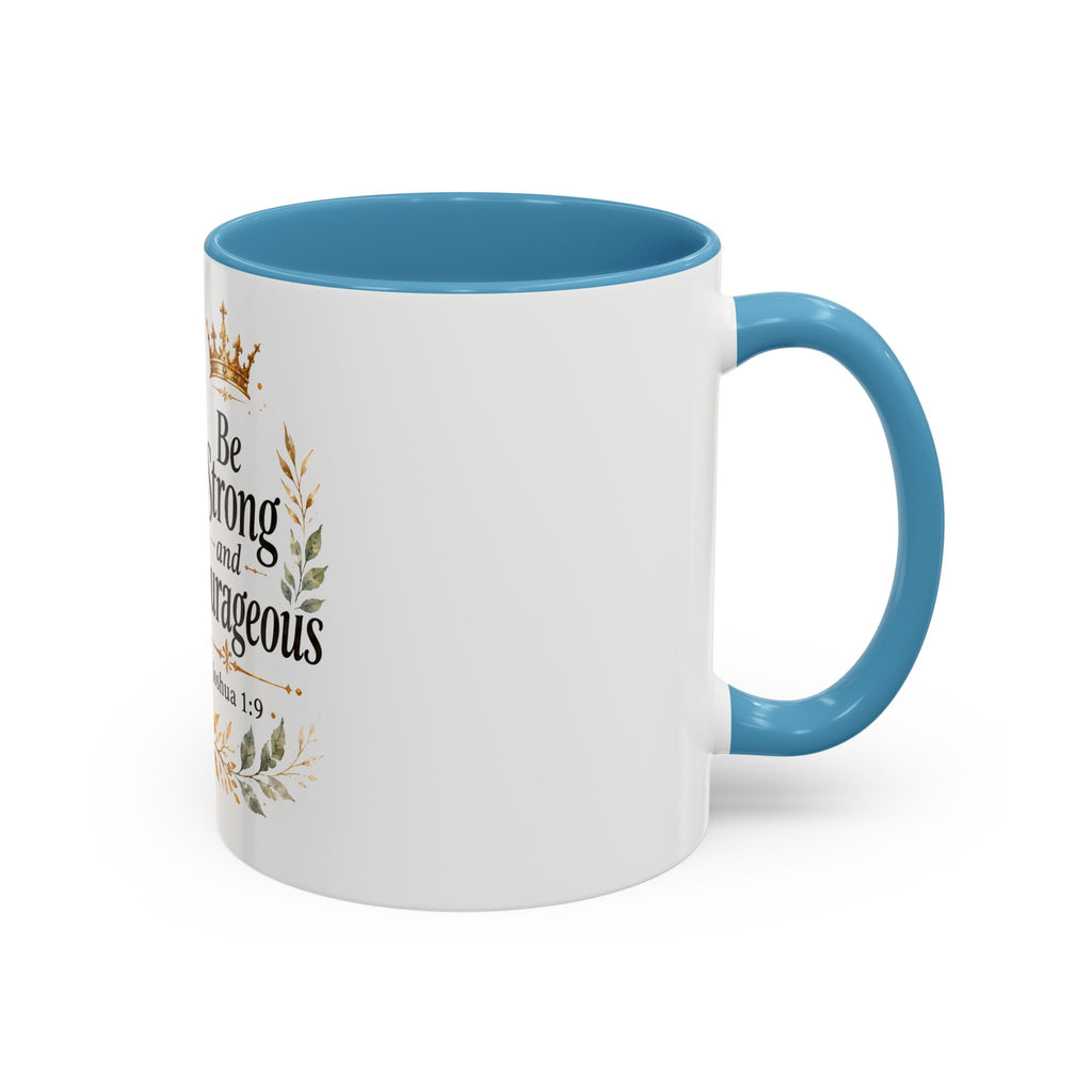 Strong and Courageous Lion Christian Mug | Accent Coffee Mug 11oz 15oz