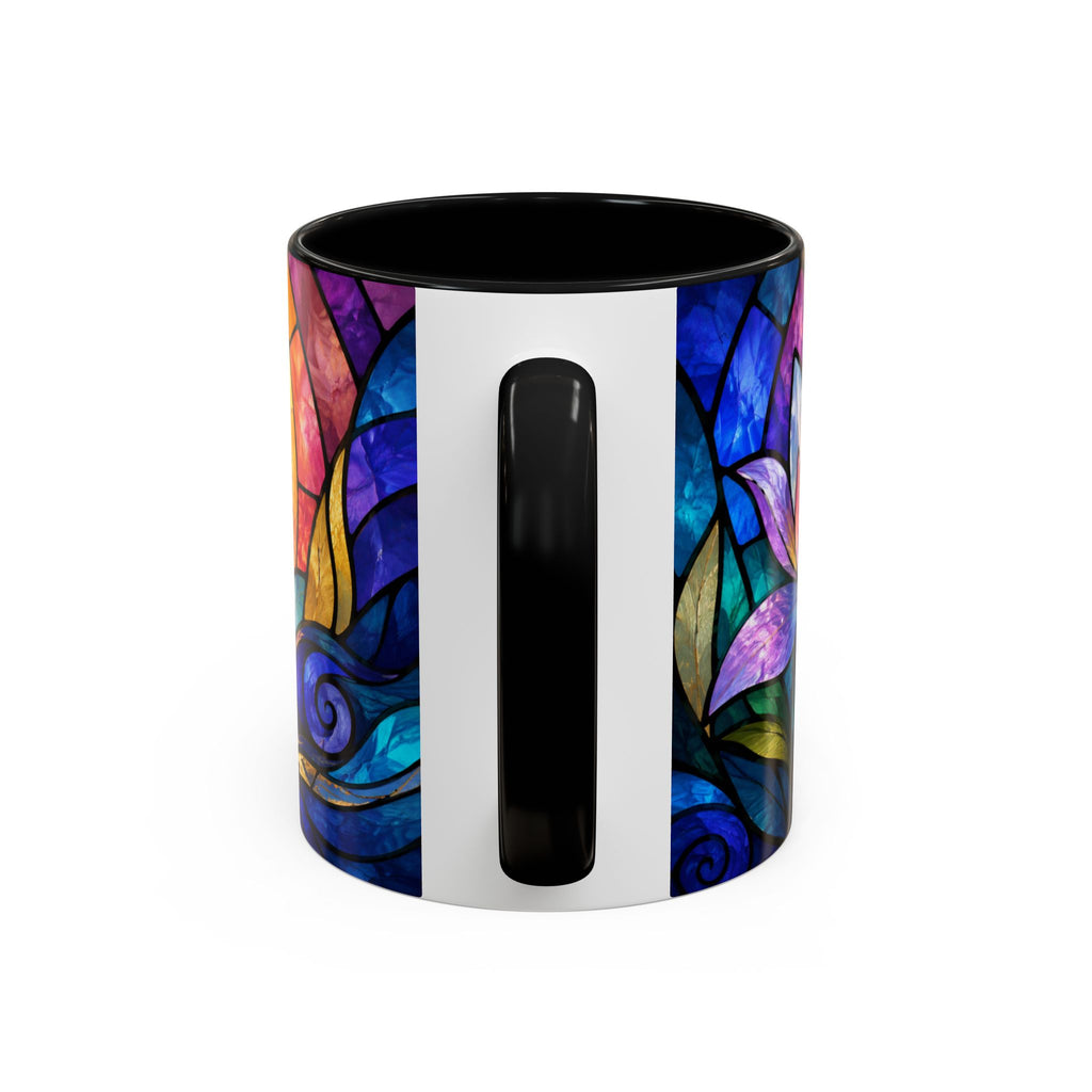 Matthew 11:28 Bible Verse Mug, Christian Coffee Cup, Come To Me All Who Are Weary Mug, Stained Glass Scripture Gift, Faith Prayer Mug