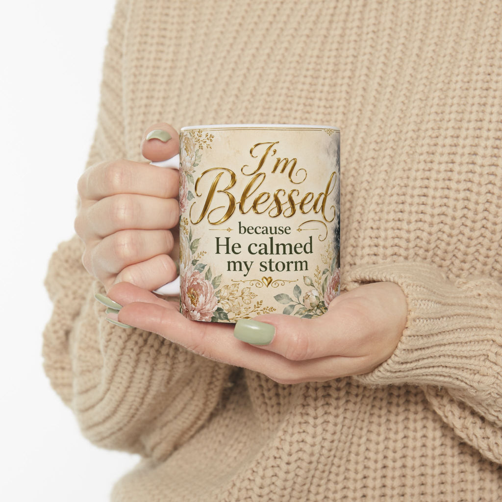Jesus Calmed My Storm Mug