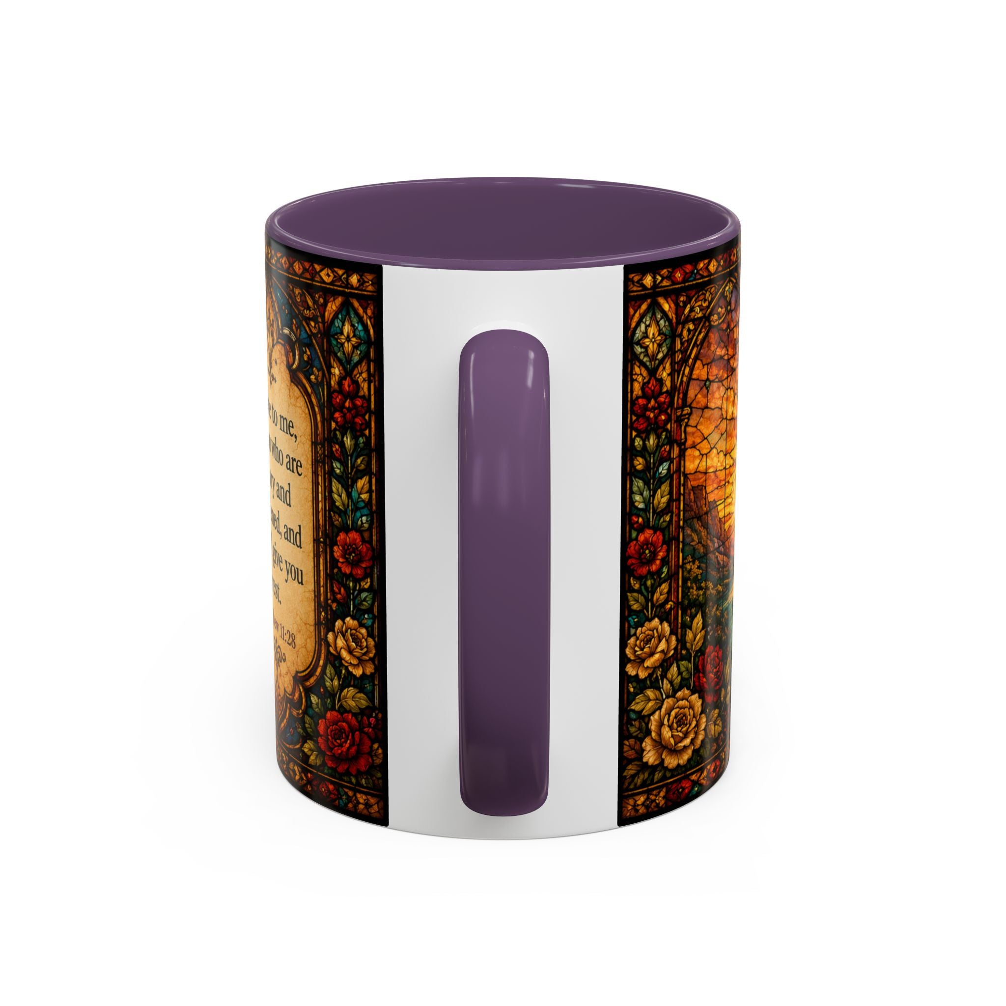 Jesus Stained Glass Artwork Mug | Accent Coffee Mug 11oz or 15oz