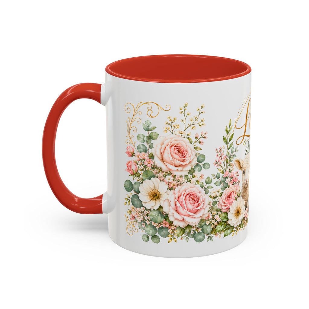 The Lord Is My Shepherd Mug, Psalm 23:1 Christian Coffee Cup, Lamb Bible Verse Mug, Faith Gift for Women Men, Religious Gift