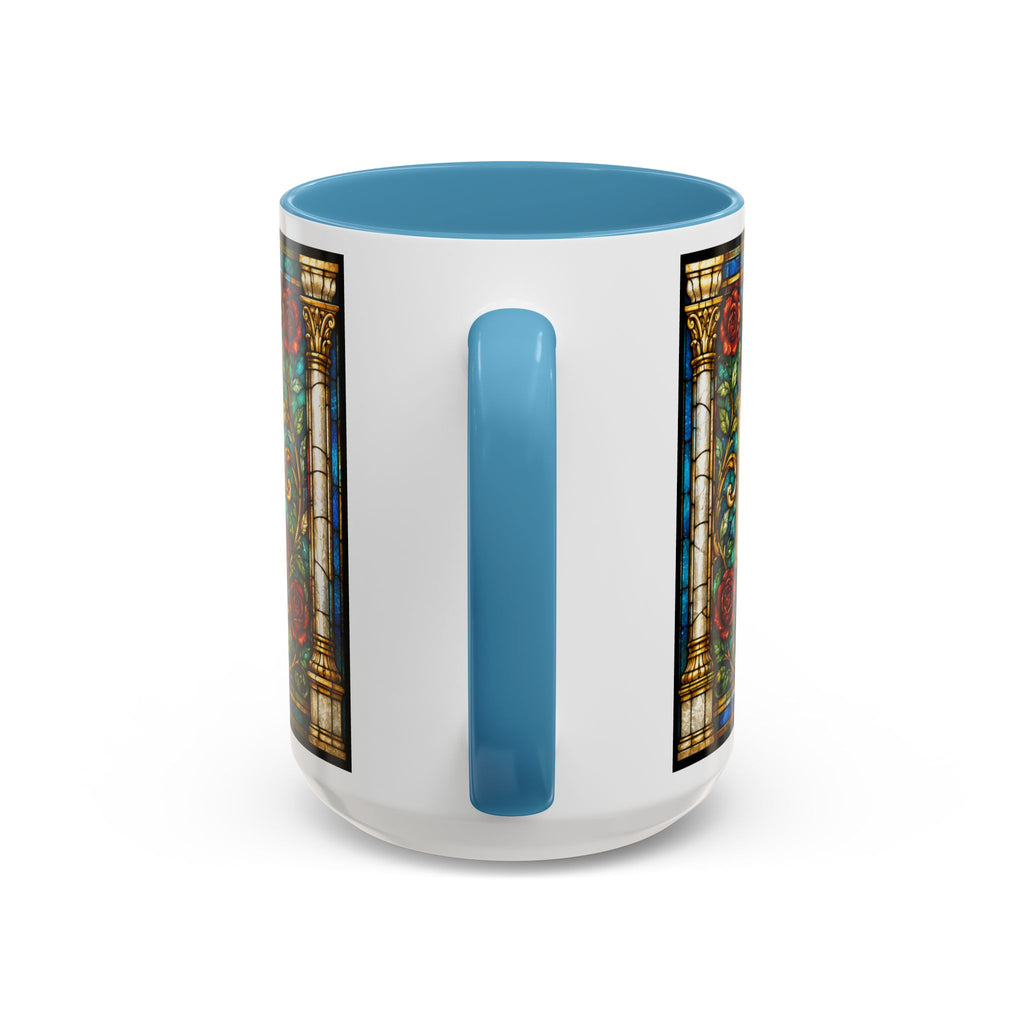 Sacred Heart Jesus Stained Glass Mug | Accent Coffee Mug 11oz 15oz