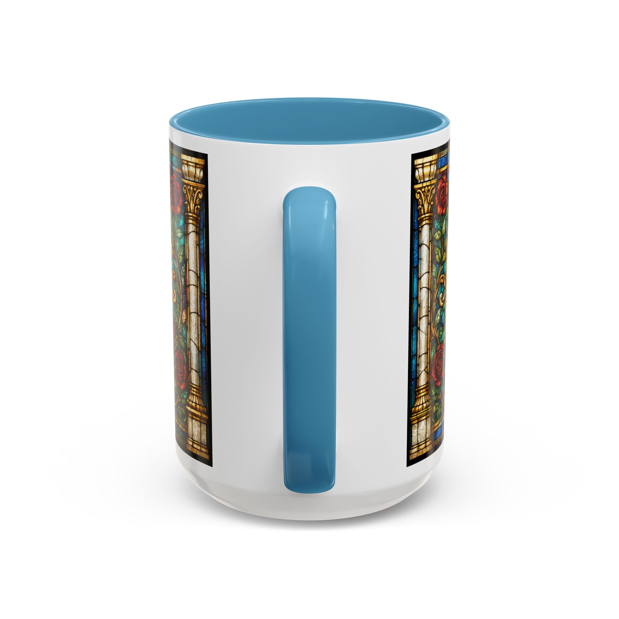 Sacred Heart Jesus Stained Glass Mug | Accent Coffee Mug 11oz 15oz