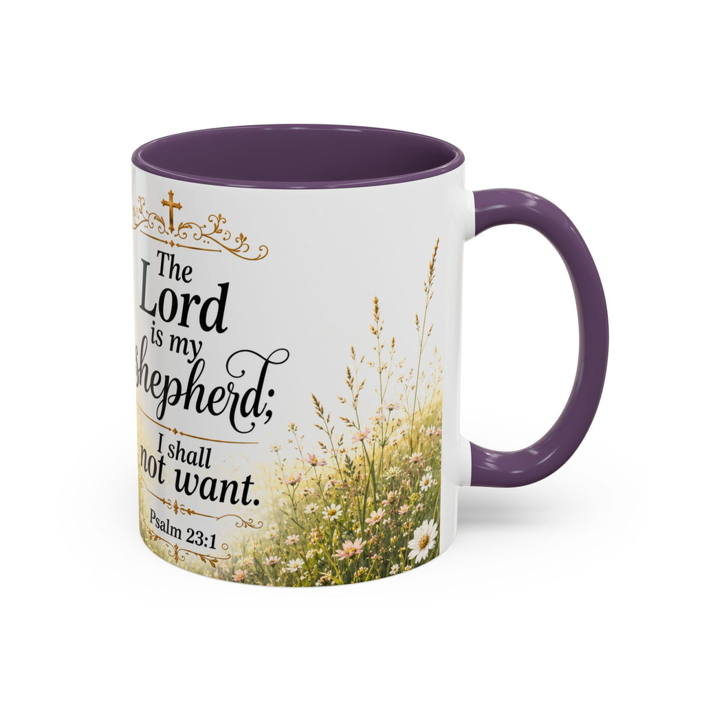 Innocence & Surrender to God Accent Coffee Mug | Religious Faith Scripture